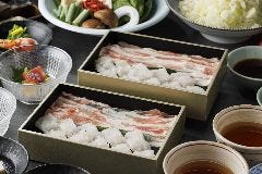 5/19~【夏季限定】鱧と厳選豚肉の出汁しゃぶ会席