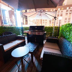 YOLO cafe＆shisha 渋谷テラス roof top BBQ