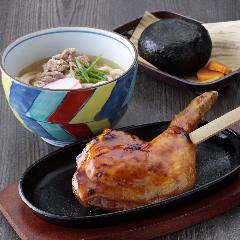 美味しいわたやの山賊焼きとうどん 田舎茶屋わたや 峠店（廿日市市