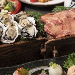 三宮 個室 熟成魚VS熟成肉 ジパング メニュー：飲放付セイロ蒸し