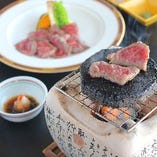 サーロインの和牛石炙り焼き サーロインの和牛石炙り焼き