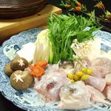 京野菜とふぐの鍋 京野菜とふぐの鍋