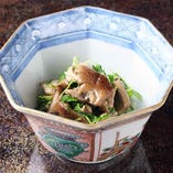 京水菜と天然茸のお浸し 京水菜と天然茸のお浸し