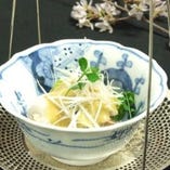 九条葱と蛍烏賊の酢味噌 九条葱と蛍烏賊の酢味噌