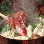 京野菜と伊勢海老の味噌鍋 京野菜と伊勢海老の味噌鍋