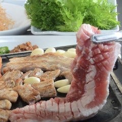 本格韓国料理と生サムギョプサル 金達莱 新大久保
