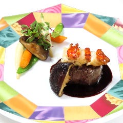 【ランチ Menu Sourire】前菜2種と肉・魚のWメインなど全7品