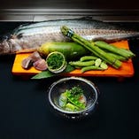 今月の鉄板焼魚料理　　