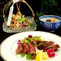 ご家族様限定!父の日特別ディナー【夜景×仙台名物厚切り牛タンと仙台牛モモ肉が愉しめる彩り会席】 嵯峨