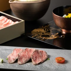 【つゆしゃぶコース ~伊吹~】季節の先付けや白金豚、近江牛握りなど+2時間飲み放題