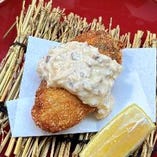 広島産 大粒牡蠣フライ いぶりガッコタルタルソース 広島産 大粒牡蠣フライ いぶりガッコタルタルソース