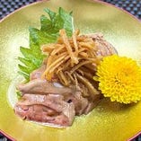 濃厚 幻の比内地鶏 白レバー 生姜醤油乗せ 濃厚 幻の比内地鶏 白レバー 生姜醤油乗せ