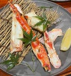 築地蟹高 生タラバガニの炭火焼き 築地蟹高 生タラバガニの炭火焼き