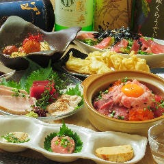 黒毛和牛×活鮮魚 マグロ婆娑羅 上野店