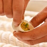 一つ一つ手包みした手創り点心 一つ一つ手包みした手創り点心