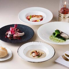 【ディナー】CHEF’S RECOMMENDED COURSE お魚料理メイン 山形県産『最上鴨』を使用した冬の全4品コース