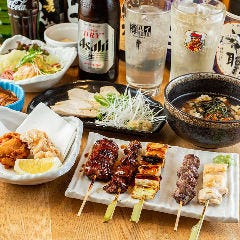 120分飲み放題付き】鳥せぇコース～串焼き・もも焼きなど鳥せゑの定番