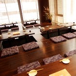 最大38名様までOK!!掘りごたつタイプのお座敷 最大38名様までOK!!掘りごたつタイプのお座敷