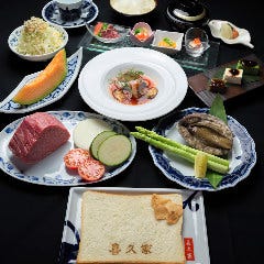 【オススメ季節のコース】カウンター席確約!A5ランク伊万里牛や焼アワビなどを使用!豪華9品をご堪能!