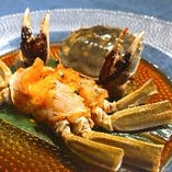 1.活上海蟹の姿蒸し <雄・雌> 1.活上海蟹の姿蒸し <雄・雌>