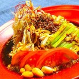 よだれ鶏冷し和えソバ よだれ鶏冷し和えソバ