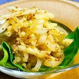 お勧め3.クラゲと梨の粒マスタードソース和え お勧め3.クラゲと梨の粒マスタードソース和え