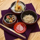 二段弁当ランチ 蕎麦 デザート付き 二段弁当ランチ 蕎麦 デザート付き