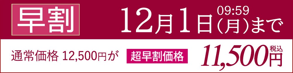 現在の価格 2025年12月1日9時59分まで
