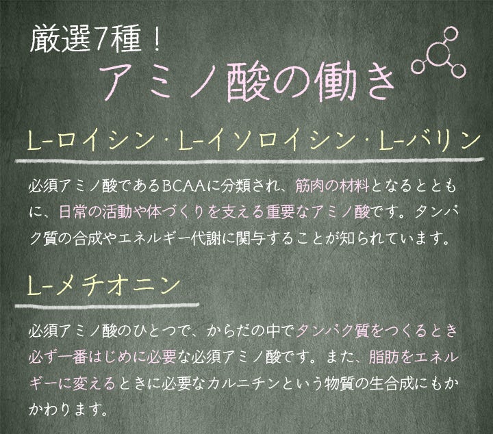 アミノ酸の働き1