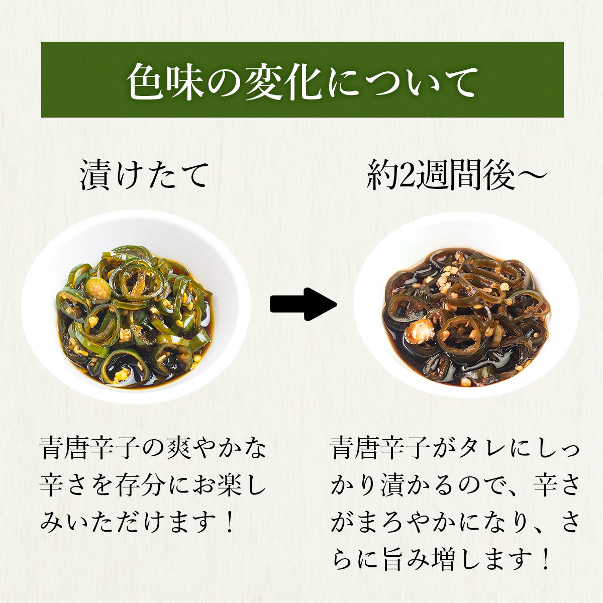 色味の変化について
