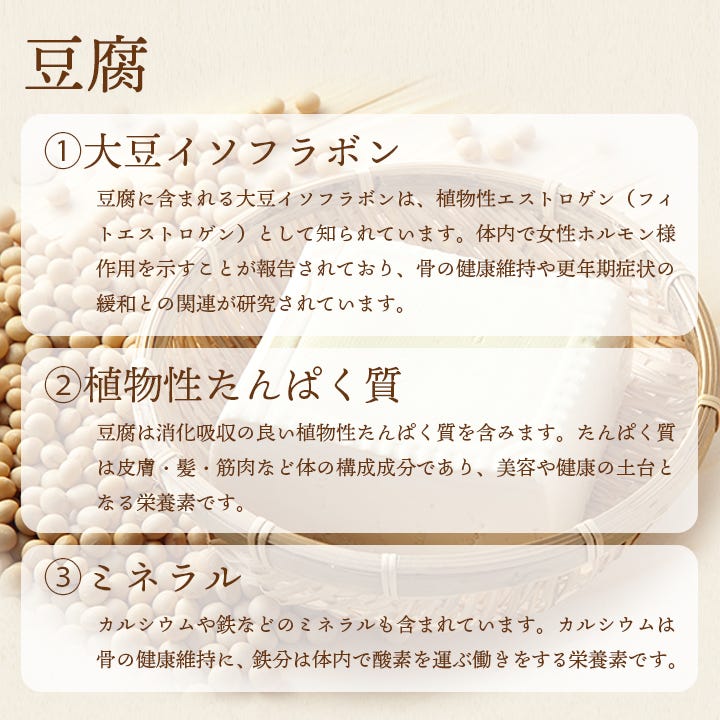 成分について_豆腐