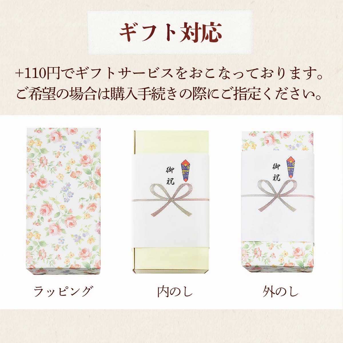 ギフト対応について