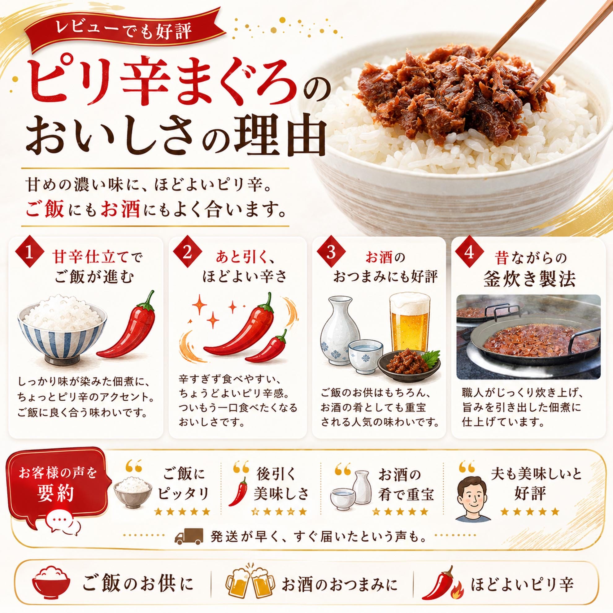ピリ辛マグロ 説明
