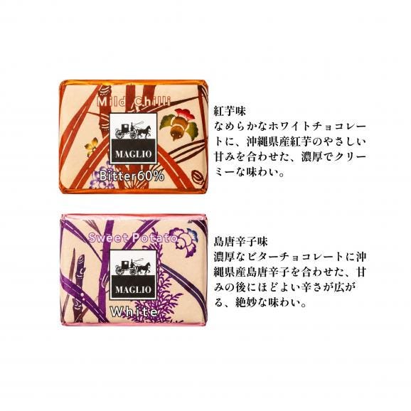 マーリオチョコレート 紅芋・島唐辛子 72g03