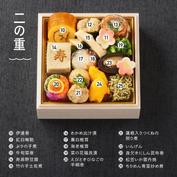 早期割引！】「赤坂あじさい」監修 和洋おせち三段重『雅』【約2人前