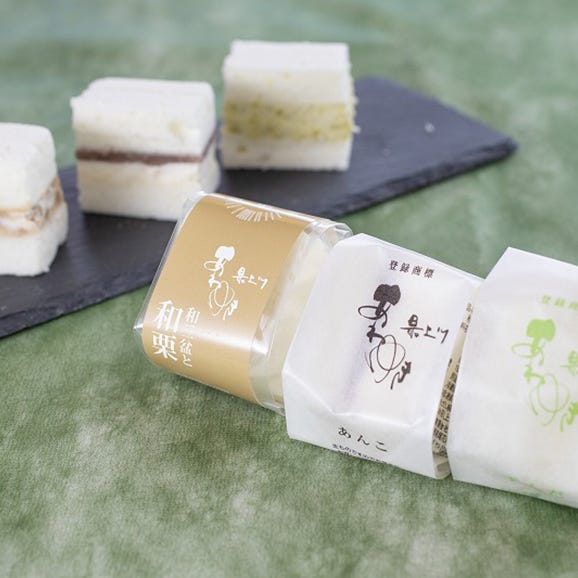 ふわっとしっとり新食感!和洋コラボ新スイーツ 山形銘菓 最上川あわゆき3種詰 12個入り03