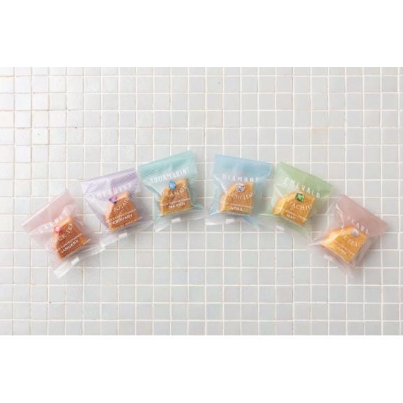 ジュエルサンド1月〜6月(6個入)/ダイヤモンド型バターサンド熨斗対応03