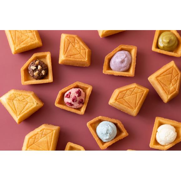 ジュエルサンド7月〜12月(6個入)/ダイヤモンド型バターサンド熨斗対応02