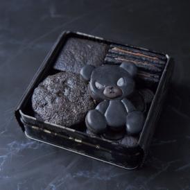 アイシングクッキー入りチョコレートクッキー缶 - ブラックパリオリジナル 
