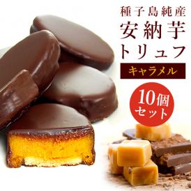 【ポイント10倍】安納芋トリュフ「キャラメル」チョコレート10個入  父の日  ラッピング  ギフト 内祝 結婚 誕生日 プレゼント スイーツ  出産