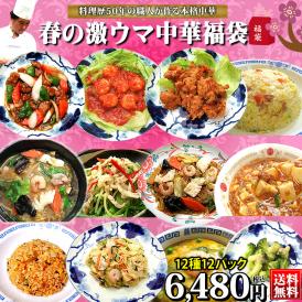 春の激ウマ中華福袋 送料無料 ギフト 中華 食べ物 プレゼント 実用的 惣菜 調理済み 冷凍食品 お取り寄せグルメ ※北海道は600円、沖縄は1000円別途必要