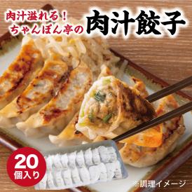 肉汁溢れる人気の餃子です。