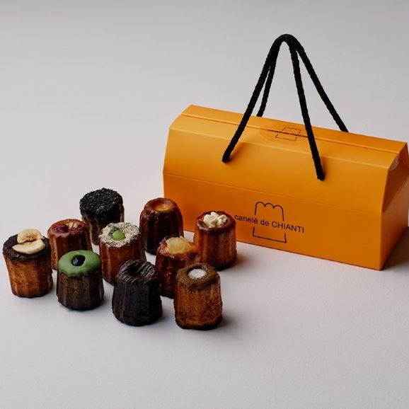Canel&eacute; de CHIANTI オリジナルカヌレ　10種SET《プレーン/塩キャラメル/西京味噌/抹茶/黒蜜豆乳きな粉/ヘーゼルナッツ/黒胡麻/ココナッツ/はちみつレモンチーズ/アールグレイ》02