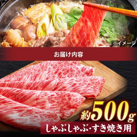 極上厳選！受賞歴多数 しまね和牛 しゃぶしゃぶ/すき焼き用(500g) 島根県松江市/株式会社O.R.C[ALEF004]04