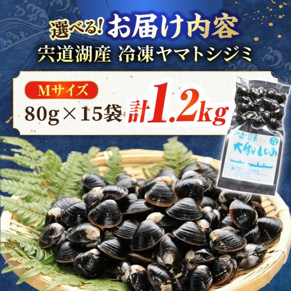 【数量限定100個】生産量日本一！宍道湖産 ヤマトシジミMサイズ(真空冷凍) 80g×15袋 島根県松江市/有限会社日本シジミ研究所[ALBS001]05