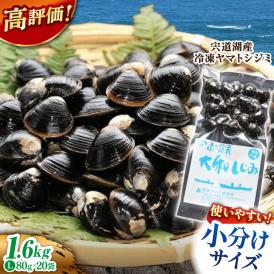 【数量限定100個】生産量日本一！宍道湖産 ヤマトシジミLサイズ(真空冷凍) 80g×20袋 島根県松江市/有限会社日本シジミ研究所[ALBS002]