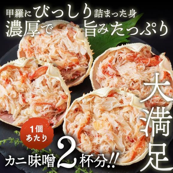 13-358 簡単！レンジでカニ甲羅盛４個【カニミソたっぷり】02