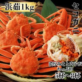 11-181 ボイルセコガニ1kg｜ セイコ蟹 ズワイガニメス 子持ち