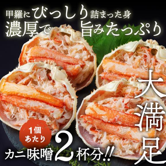 16-113 極上！茹で上げカニ甲羅盛４個(棒肉のせ)【カニミソたっぷり】02