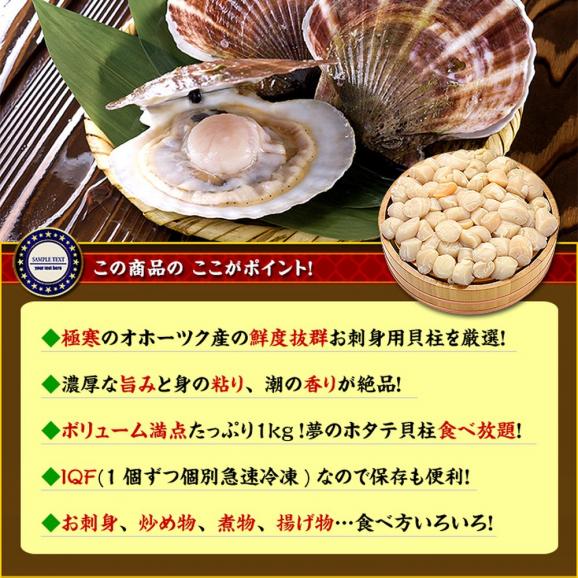 16-103 【訳あり】ほたて貝柱 １kg【欠け/サイズ不揃い】04